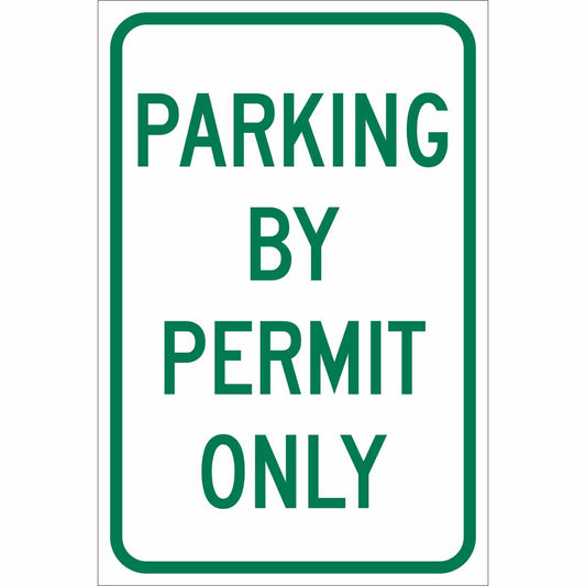 TRFC SIGN PARK BY PERMIT ONLY ENG