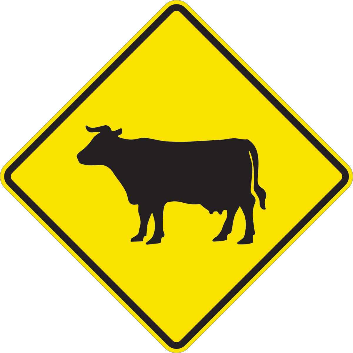 TRFC SIGN CATTLE CROSSING HIP