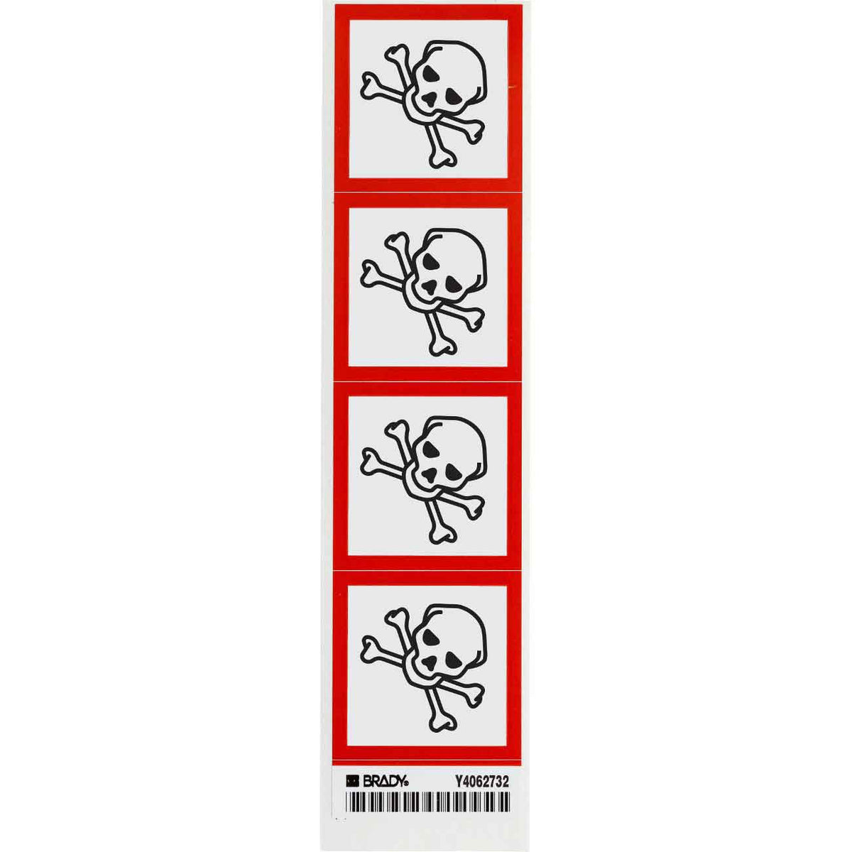 GHS SEVERE TOXIC B7569 4/CARD 2"