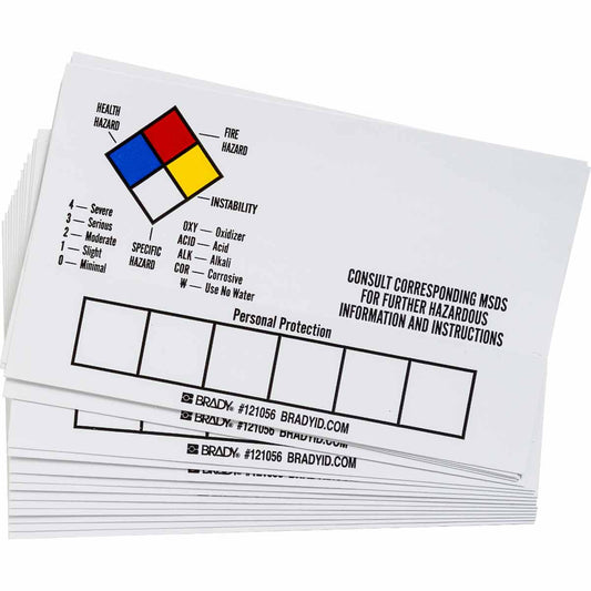 B7569,5X3,NFPA CONTAINER LABEL,50/PAC