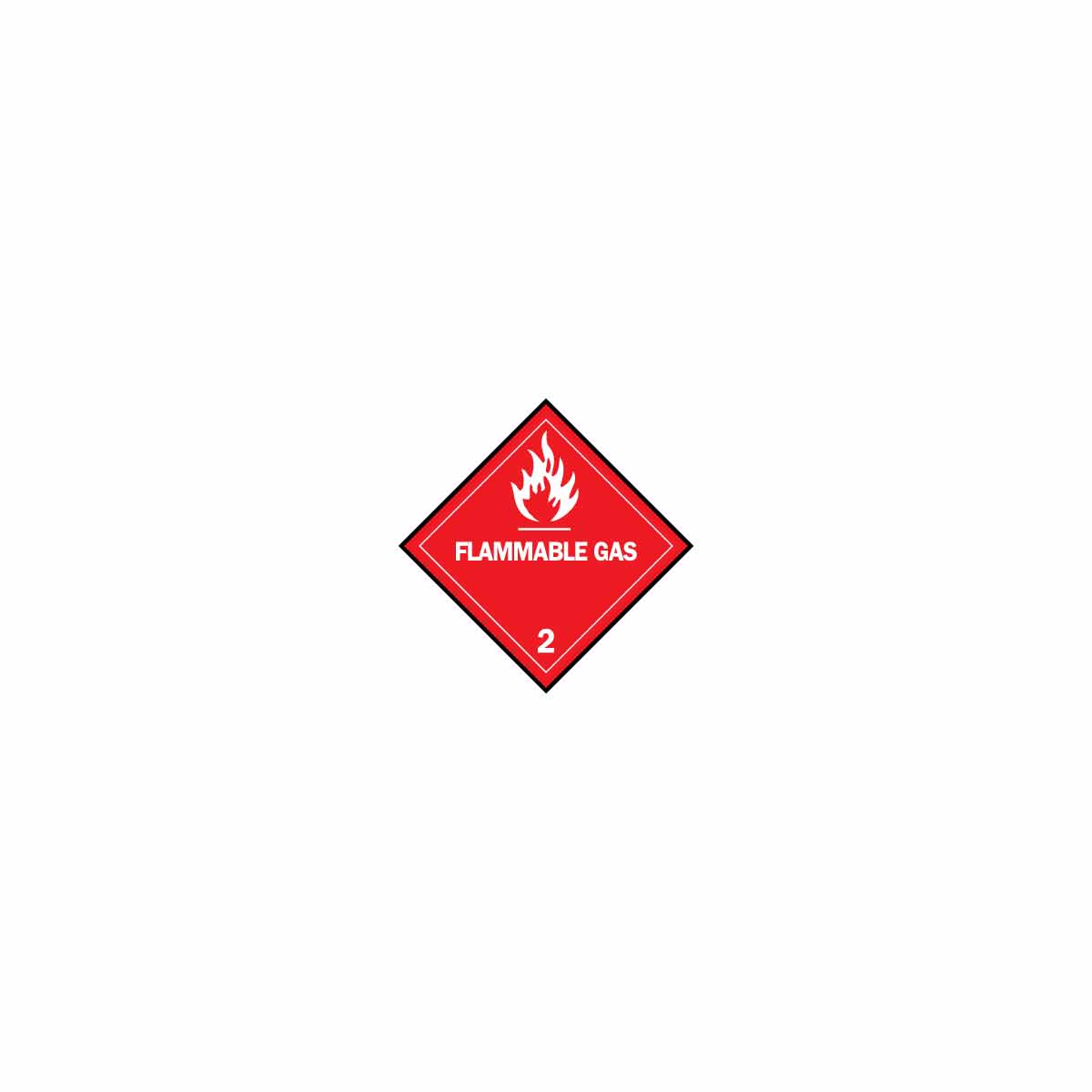 B7569 4X4 WHT/RED 500/RL FLAMMABLE GAS