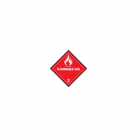 B7569 4X4 WHT/RED 500/RL FLAMMABLE GAS