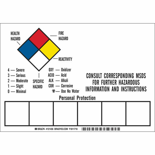 B7569 7X10" NFPA 5/PKG