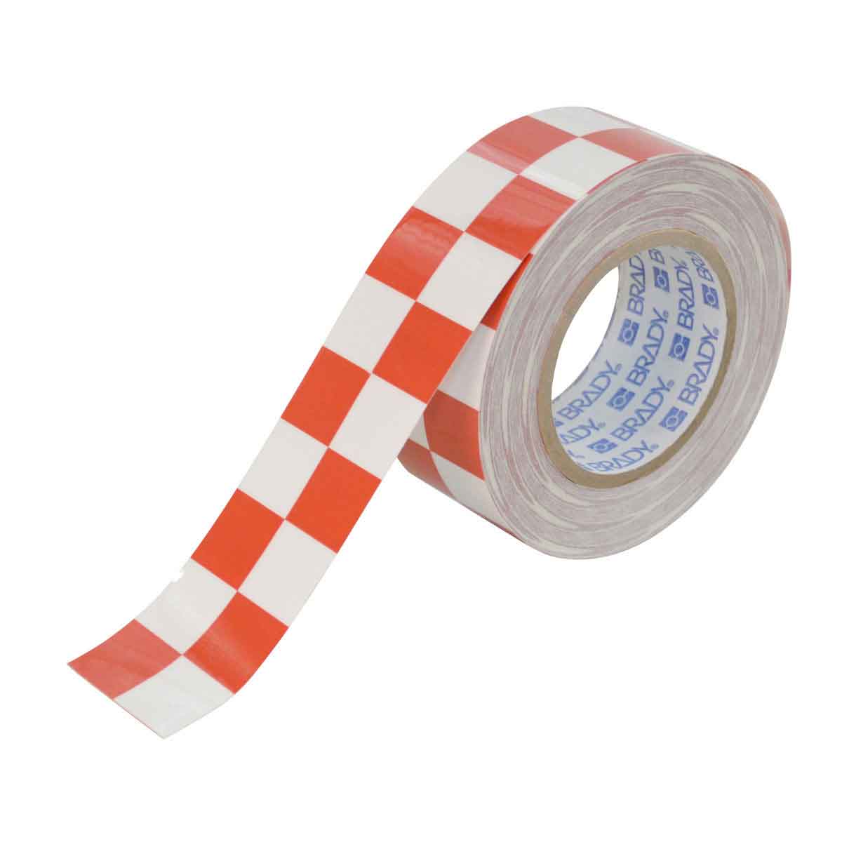 2" X 100' B514 RED/WHITE CHECKERED TAPE