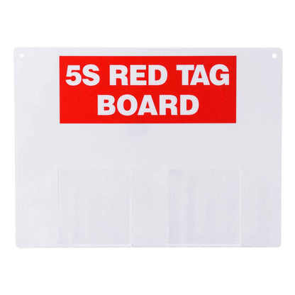 5S RED TAG BOARD W POCKETS