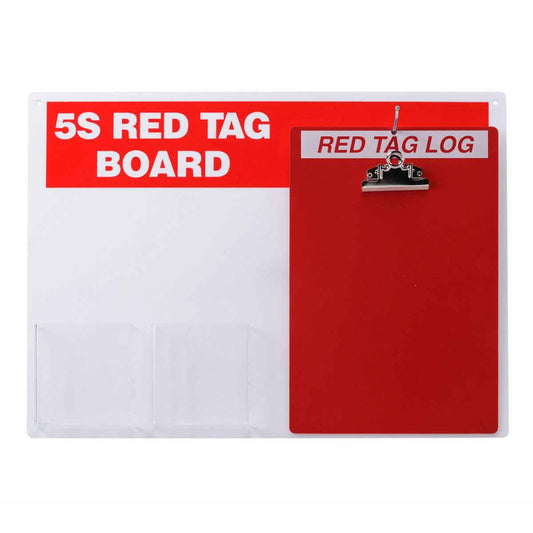 5S RED TAG STN W CLIPBOARD