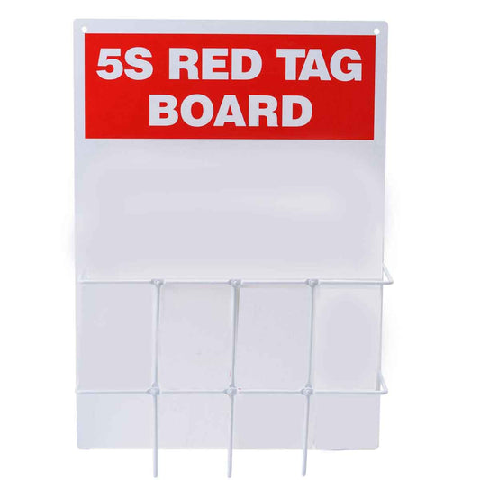 5S RED TAG LOG BOARD W RACK