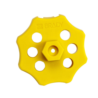 DBL HEX YELLOW SPIN LOCKOUT W/O CABLE