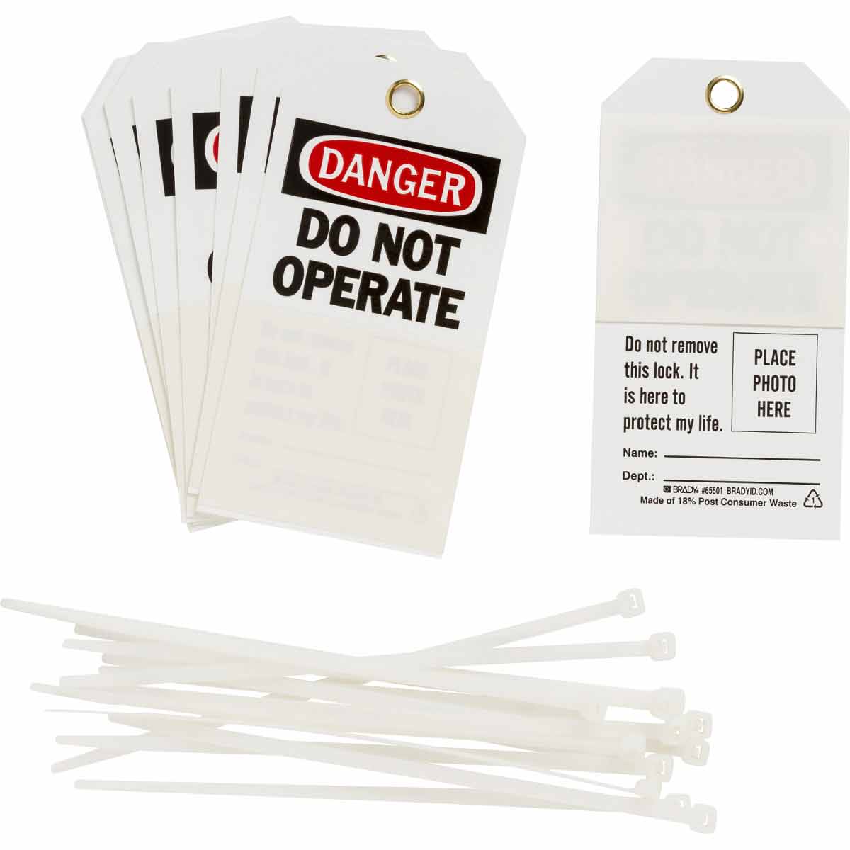 TAG DP B851 5.75X3 10/PK SELF-LAM TAGS