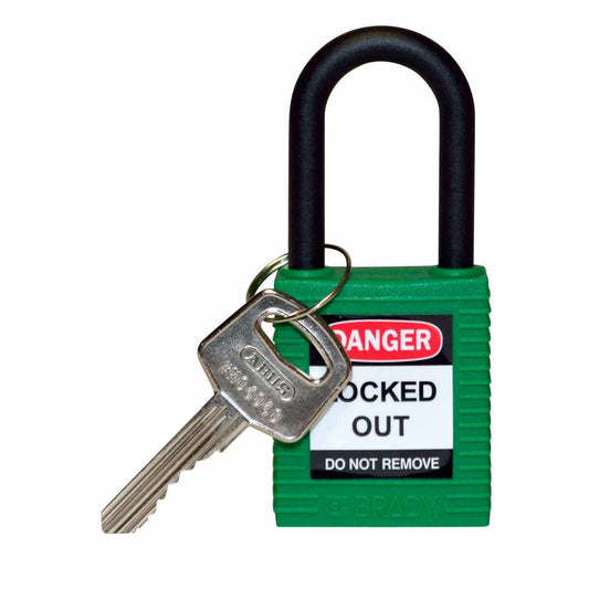 Nylon Padlock 1.5" Nylon Shackle KD GN