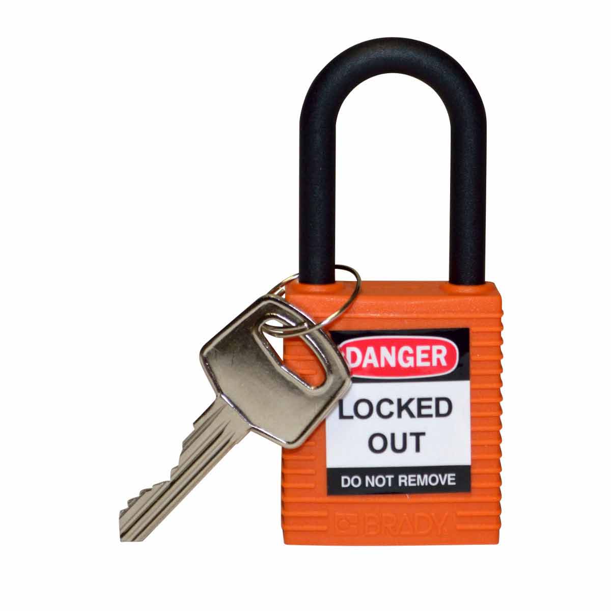 Nylon Padlock 1.5" Nylon Shackle KD OR