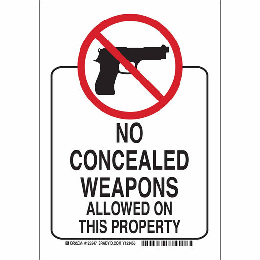B401 10X7 BLK/RED/WHT NO CONCEALED