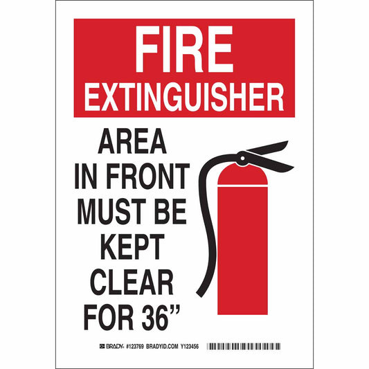B401 10X7 BLK/RED/WHT FIRE EXTINGUISHER