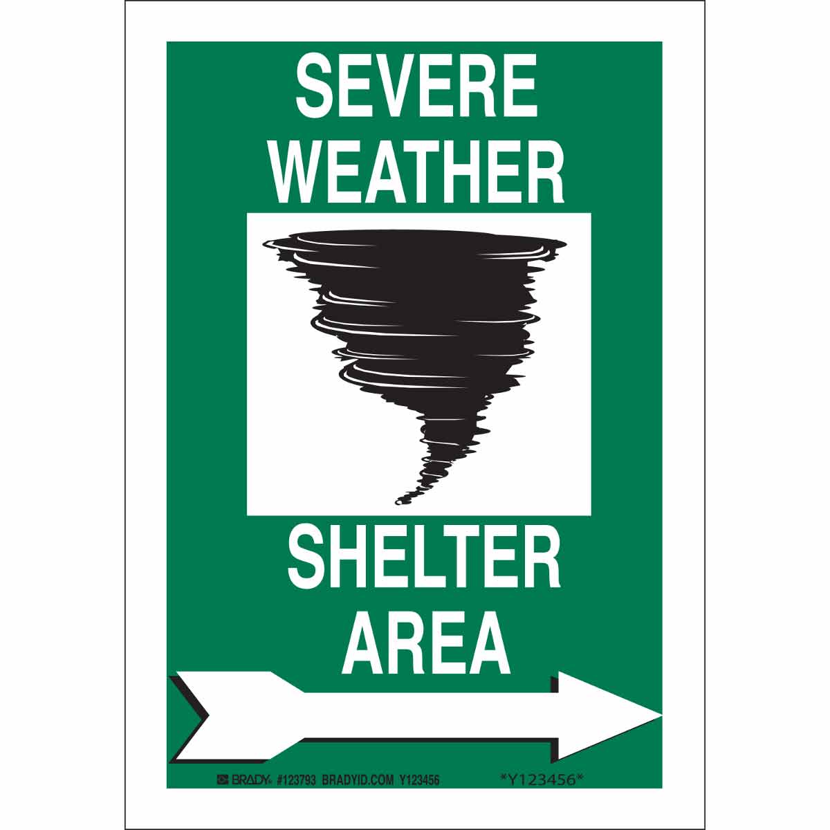 B401 10X7 GRN/BLK/WHT SEVERE WEATHER