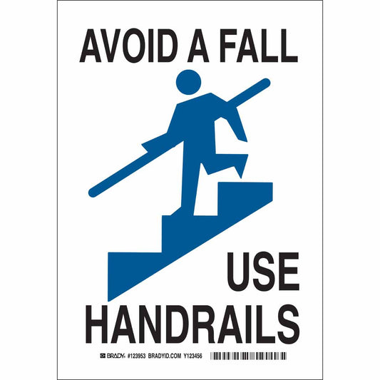 B401 14X10 BLK/BLU/WHT AVOID A FALL USE