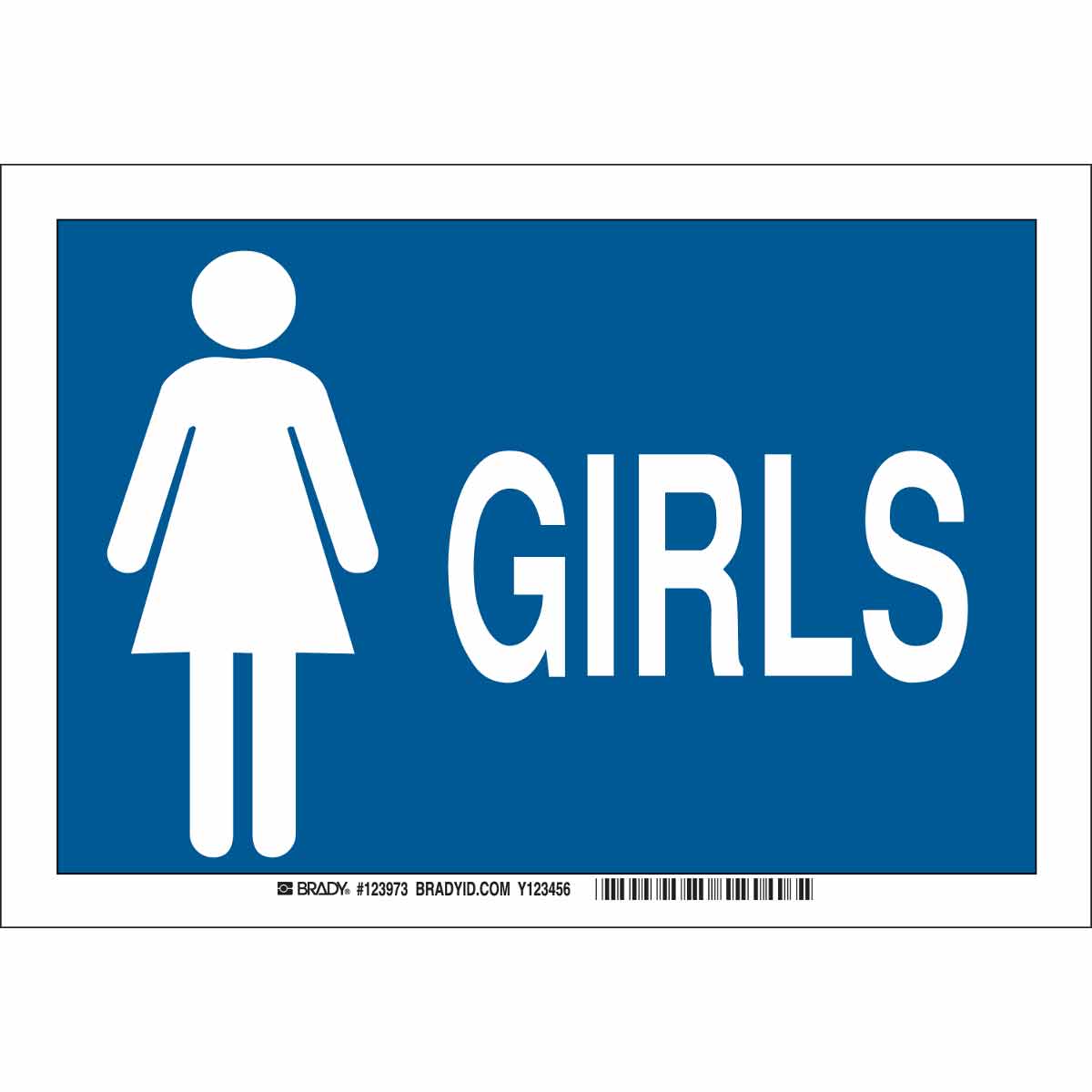 B302 10X14 WHT/BLU GIRLS