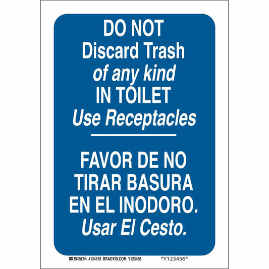 B401 14X10 WHT/BLU BILING/DO NOT DISCARD