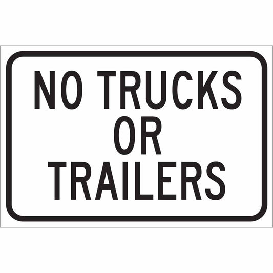 B401 12X18 BLK/WHT NO TRUCKS OR TRAILERS