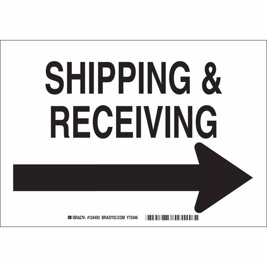B401 7X10 BLK/WHT SHIPPING & RECEIVING