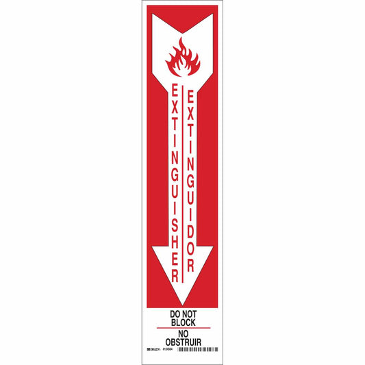 B401 18X4 BLK/RED/WHT EXTINGUISHER DO