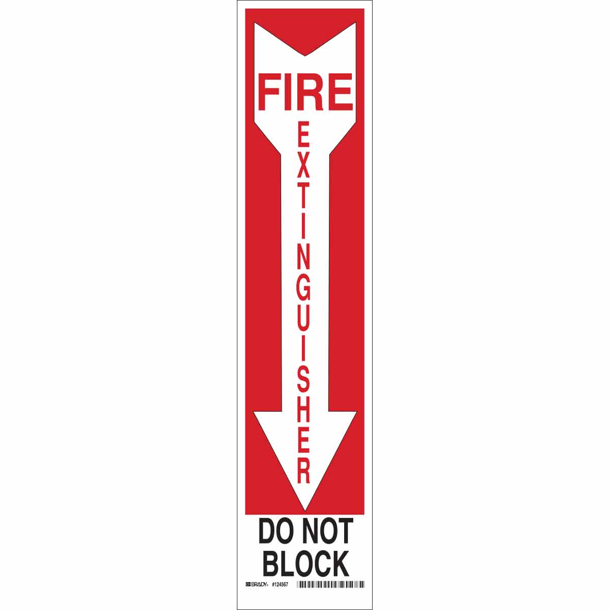 B302 18X4 BLK/RED/WHT FIRE EXTINGUISHER