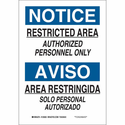 B302 14X10 BLK/BLU/WHT BILING/NOTICE