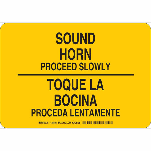 B302 7X10 BLK/YEL BILING/SOUND HORN