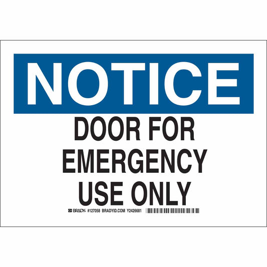 B401 10X14 BLK/BLU/WHT NOTICE DOOR