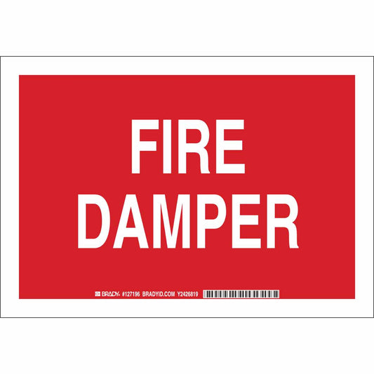 B555 10X14 WHT/RED FIRE DAMPER
