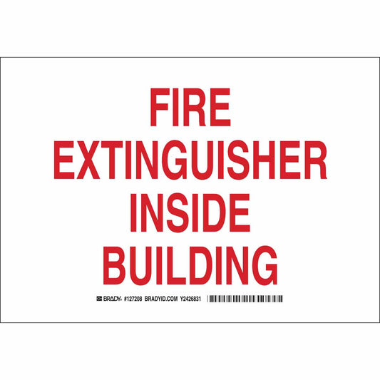 B555 10X14 RED/WHT FIRE EXTINGUISHER
