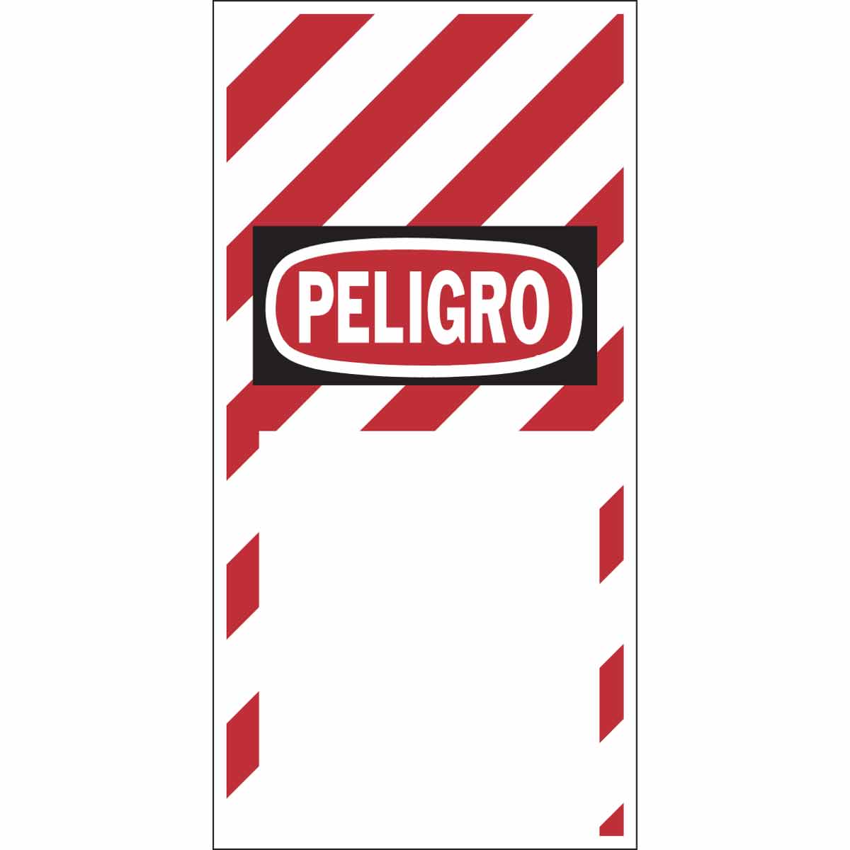 PELIGRO Tag Polyester 4in x 2in 25/RL