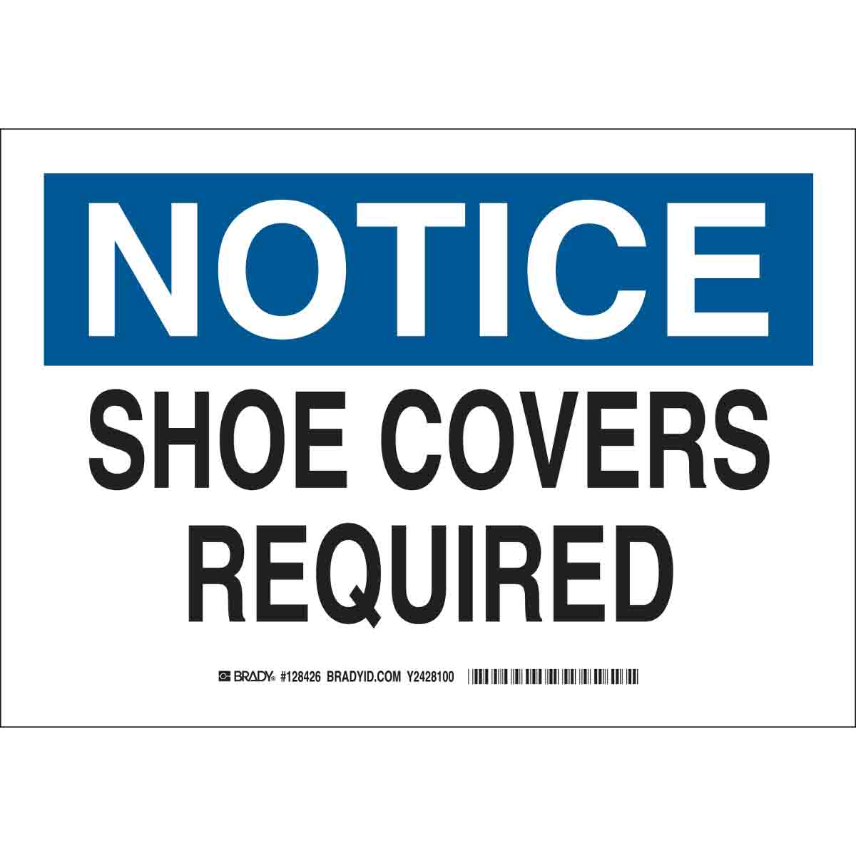 B302 10X14 BLK/BLU/WHT NOTICE SHOE