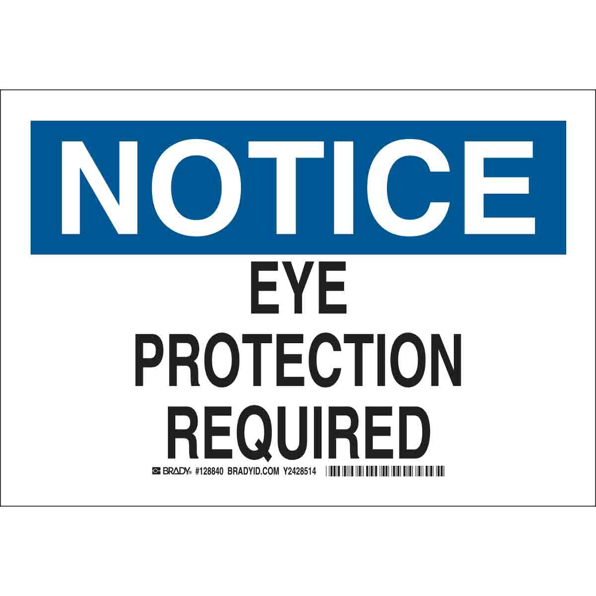 B401 10X14 BLK/BLU/WHT NOTICE EYE