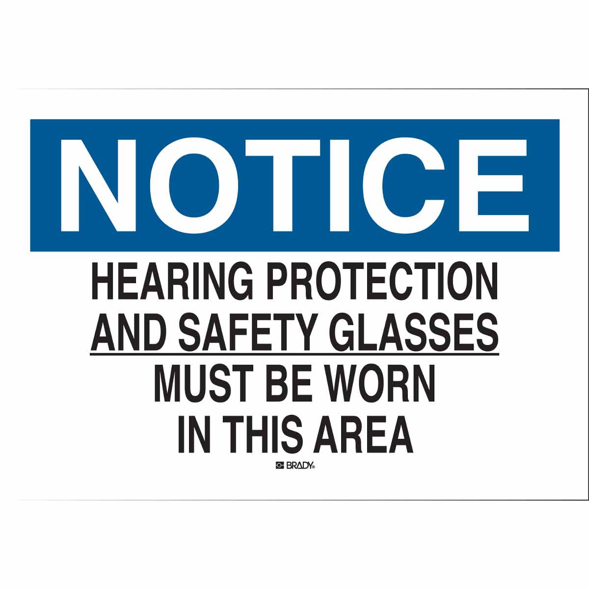 B401 10X14 BLK/BLU/WHT NOTICE HEARING