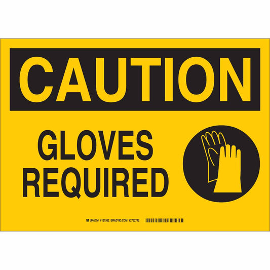 B120 7X10 BLK/YEL GLOVES REQUIRED