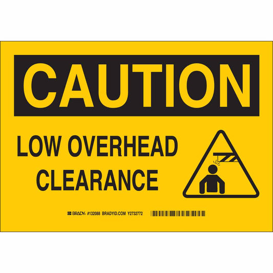 B120,7X10,BLK/YEL,LOW OVERHEAD CLEARANCE
