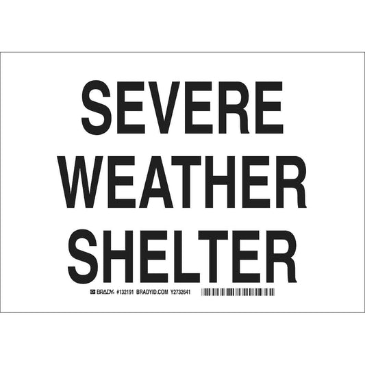 B120,7X10,BLK/WHT,SEVERE WEATHER SHELTER