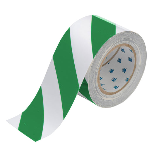 3" X 100' B514 GRN/WHT FLOOR TAPE