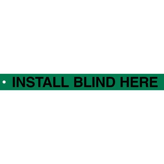 TAG BLIND TAG B851 BLK/GRN 2 X 20 25/PK