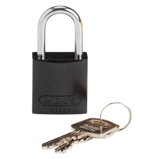 Comp Alum Padlock 1" KD BK