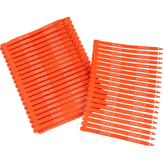 TRUCK SEALS 7.5" ORANGE 100/PACK