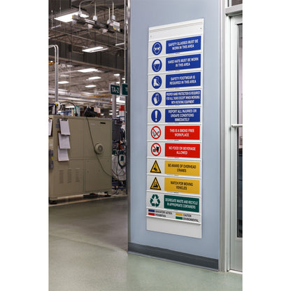 B555 6X23.875 BLK/RED/WHT NO CELL PHONE