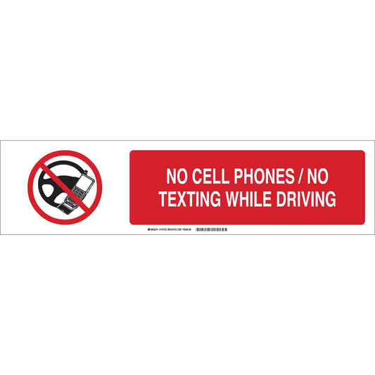 B555 6X23.875 BLK/RED/WHT NO CELL PHONE