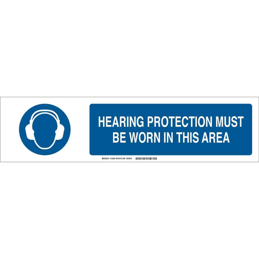 B-401 6X23.875 BLU/WHT HEARING PROTECTIO