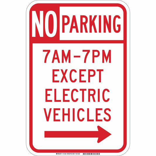 B-959 18X12 NO PARKING 7AM-7PM EV RIGHT