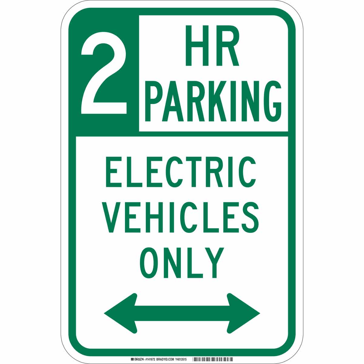 B-959 18X12 2 HR PARKING EV ONLY DUAL