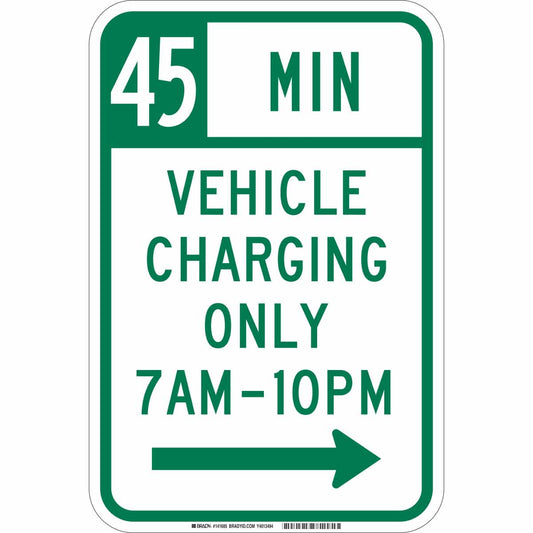 B-959 18X12 45 MIN VEHICLE CHARGING RGHT