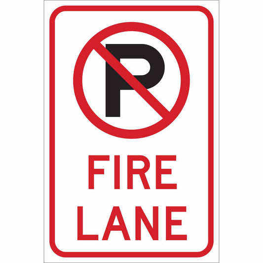 NO PARKING PICTO FIRE LANE HIP