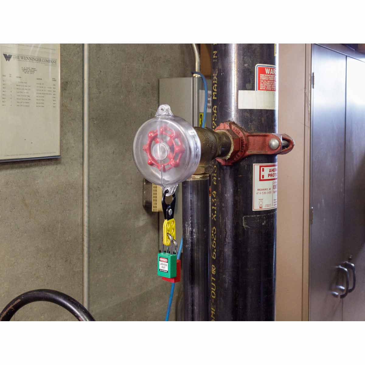 TRANSPARENT GATE VALVE LOCKOUT 1" - 2.5"