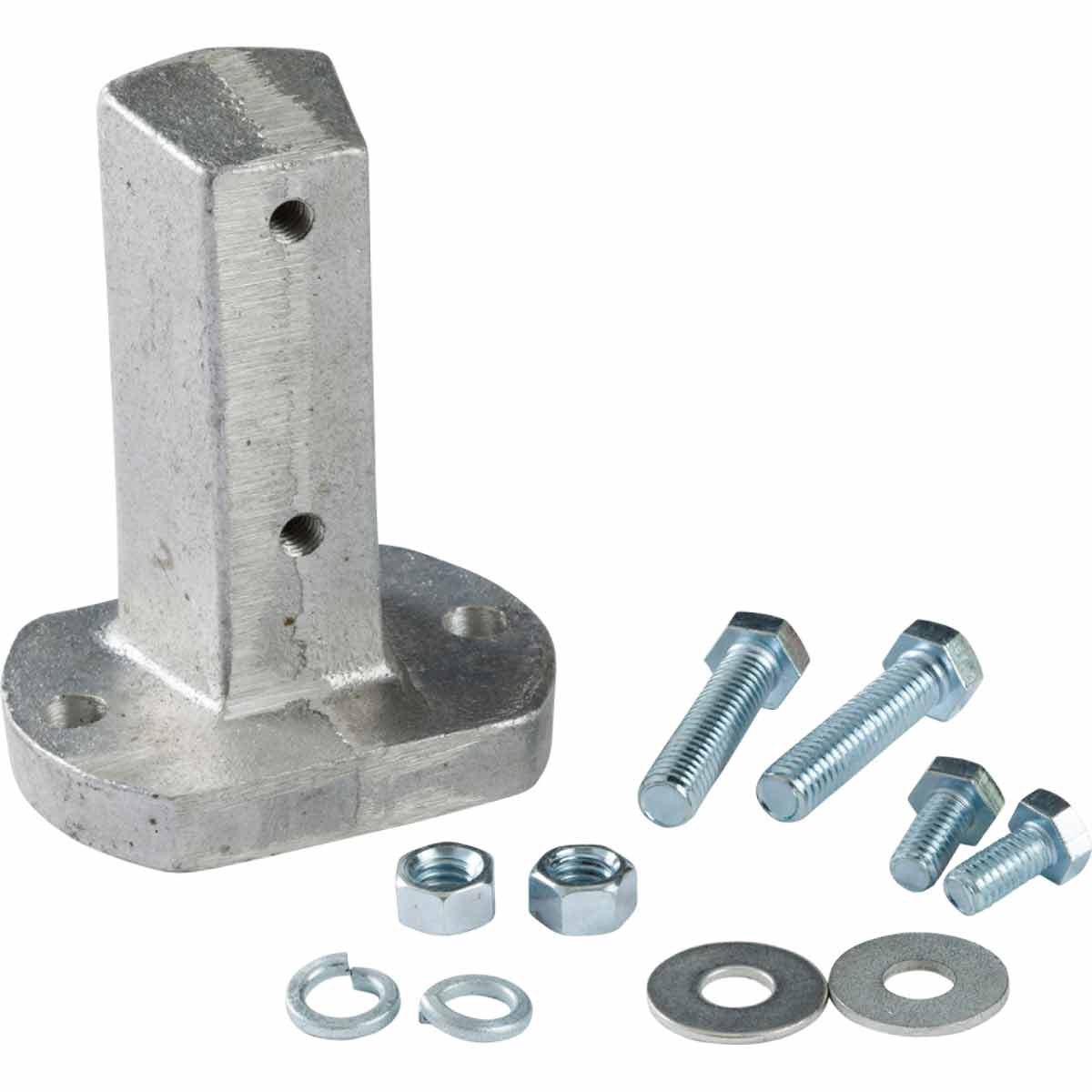 ALUMINUM SIGN BASE - STUB HARDWARE